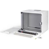 Digitus 19 network bundle, 9U cabinet and equipment, gr Grijs Digitus 19 network bundle, 9U cabinet and equipment, gr Grijs