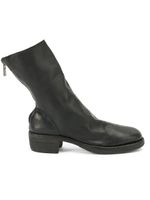 Guidi bottines zippées - Noir