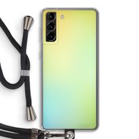 Minty mist pastel: Samsung Galaxy S21 Plus Transparant Hoesje met koord Minty mist pastel: Samsung Galaxy S21 Plus Transparant Hoesje met koord