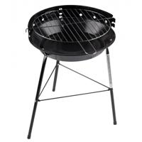 Houtskool Barbecue - rond - D33 x H43 cm - zwart - BBQ - driepoot