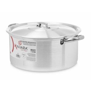 Grote Kookpan/soeppan/sauspan met deksel - Aluminium - 8 liter - D30 x H16 cm