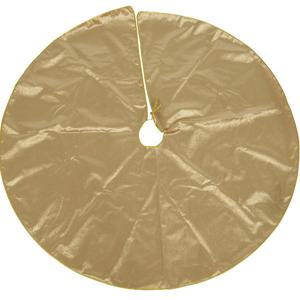 Kerstboomrok - velvet goud - D120 cm - polyester - kerstboomkleed