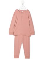 MORI pyjama en maille nervurée - Rose