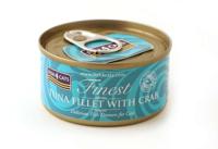 FISH4CATS Tuna fillet with crab - nat kattenvoer - 70g