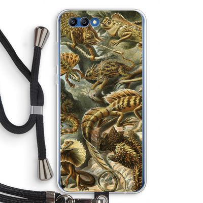 Haeckel Lacertilia: Honor 10 Transparant Hoesje met koord