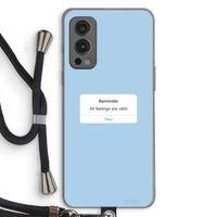 Reminder: OnePlus Nord 2 5G Transparant Hoesje met koord