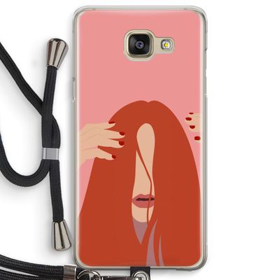 Woke up like this: Samsung Galaxy A5 (2016) Transparant Hoesje met koord