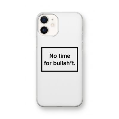 No time: iPhone 12 mini Transparant Hoesje