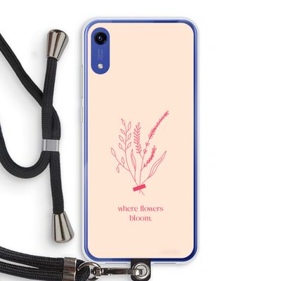 Where flowers bloom: Honor Play 8A Transparant Hoesje met koord