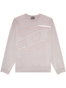 Diesel sweat en coton à effet usé - Gris