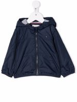 Tommy Hilfiger Junior veste à logo imprimé au dos - Bleu