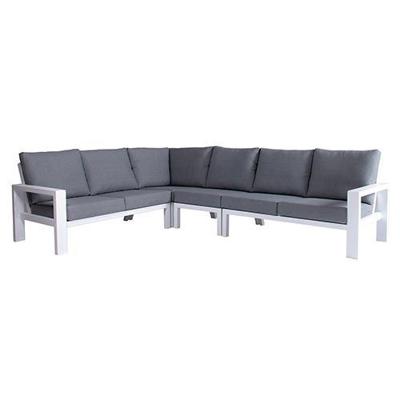 Benton Hoek Loungebank - Wit - Buitengewoon de boet