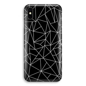 Geometrische lijnen wit: iPhone Xs Volledig Geprint Hoesje