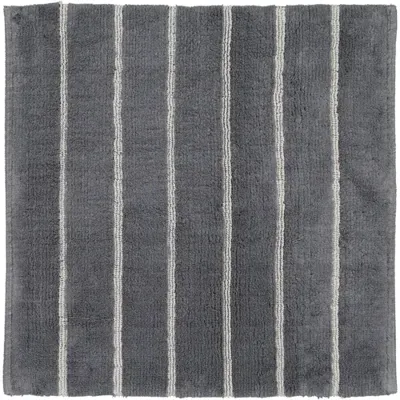 Cawö CAWÖ Home Keerbare Badmat Balance Gestreept 1008 73 anthrazit 60x60