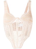 Dion Lee haut en crochet - Tons neutres