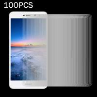 100 stuks voor Huawei Y5 2017 0.3mm 9H oppervlaktehardheid 2.5D explosieveilige Full Screen getemperd glas scherm Film