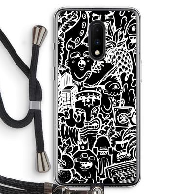 Vexx Black Mixtape: OnePlus 7 Transparant Hoesje met koord