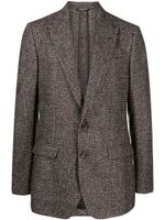 Dolce & Gabbana blazer à motif tartan - Marron