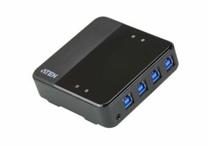 ATEN US3344 4 poorten USB 3.2 Gen 1-schakelaar (USB 3.0) Zwart