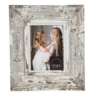 HAES DECO - Fotolijst 13x18 Grijs, formaat 28x3x33 cm - Shabby Chic