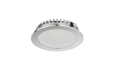 LED inbouwspot 12V 2.5W 150 lumen 3000K 100° 58mm chroomkleurig IP20 Hafele