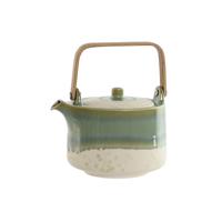Theepot Home ESPRIT Wit Groen Bamboe Porselein 1 L