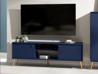 Tv-meubel ROSSE 2 deuren 156 cm donkerblauw Tv-meubel ROSSE 2 deuren 156 cm donkerblauw