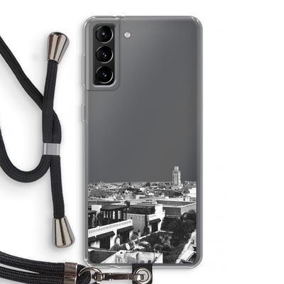 Marrakech Skyline : Samsung Galaxy S21 Plus Transparant Hoesje met koord