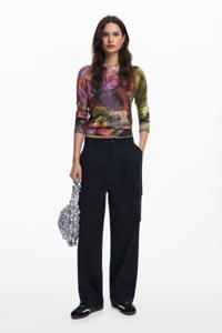 Cargo broek met M. Christian Lacroix print - BLACK - XS