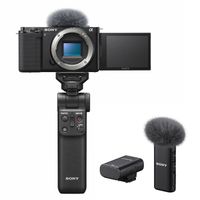 Sony Vlog camera ZV-E10 + GP-VPT2BT grip + ECM-W2BT microfoon