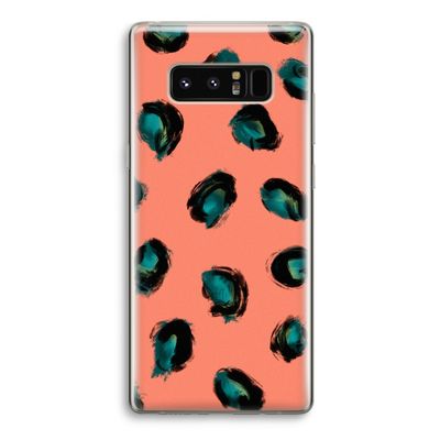 Pink Cheetah: Samsung Galaxy Note 8 Transparant Hoesje