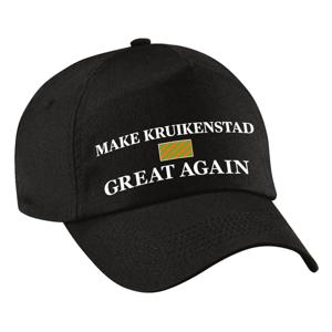 Carnaval verkleed pet - zwart - Make Kruikenstad Great Again - Tilburg - volwassenen