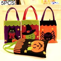 5 pc's Halloween decoratie Creative Cartoon Candy Gift Square Tote voor kinderen willekeurige stijl-levering