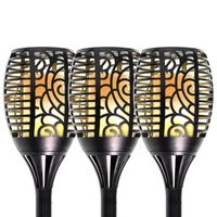 Solarlamp fakkel small voordeelset 3 stuks zwart met vlameffectsolarlamp fakkel small voordeelset 3 stuks zwart met vlameffect
