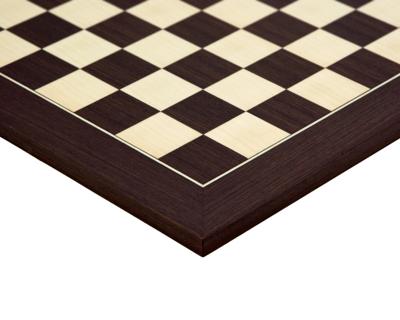 40 cm Wengé en Esdoorn Deluxe Schaakbord