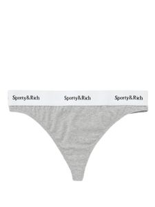 Sporty & Rich string à bande logo - Gris