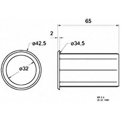 Visaton 5212 Bassreflexbuis 65 mm Binnendiameter:65 mm Visaton 5212 Bassreflexbuis 65 mm Binnendiameter:65 mm