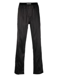 TOM FORD pantalon de jogging à bande logo - Noir