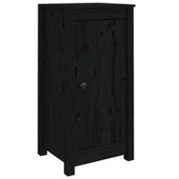 The Living Store Dressoir - Grenenhout - 40 x 35 x 80 cm - Zwart