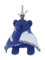 Burberry porte-clés Thomas Bear en laine mélangée - Bleu - thumbnail