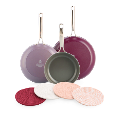 Sky Violet + Pink Ribbon onderzetters