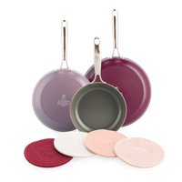 Sky Violet + Pink Ribbon onderzetters