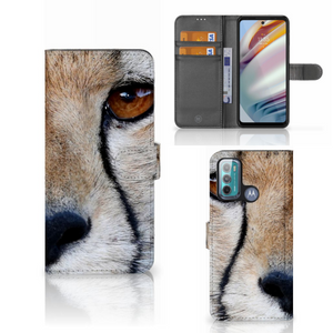 Motorola Moto G60 Telefoonhoesje met Pasjes Cheetah