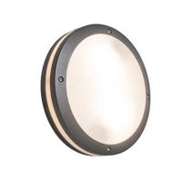 QAZQA Wand- en plafondlamp donkergrijs 2-lichts IP54 - Glow