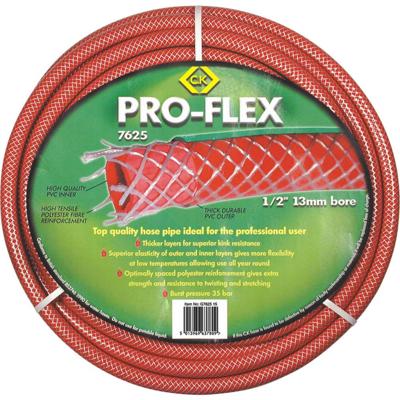 C.K Pro-Flex G762550 Tuinslang Rood 13 mm 50 m 1/2 inch 1 stuk(s)