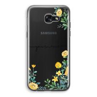 Gele bloemen: Samsung Galaxy A5 (2017) Transparant Hoesje