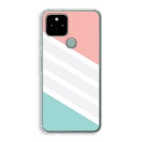 Strepen pastel: Google Pixel 5 Transparant Hoesje