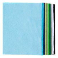 Creativ Company Hobbyvilt a4 dikte 2mm blauw en groen harmonie - 10st.