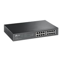 TP-LINK TL-SG1016PE Managed Gigabit Ethernet (10/100/1000) Power over Ethernet (PoE) Zwart - thumbnail