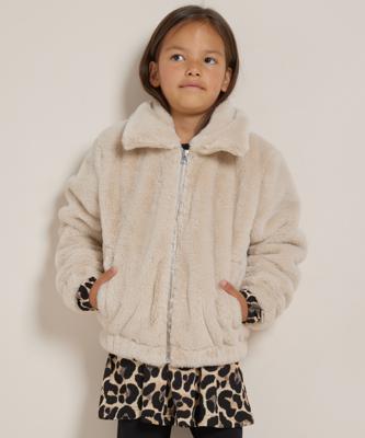 fake fur jas met kraag fake fur jas met kraag